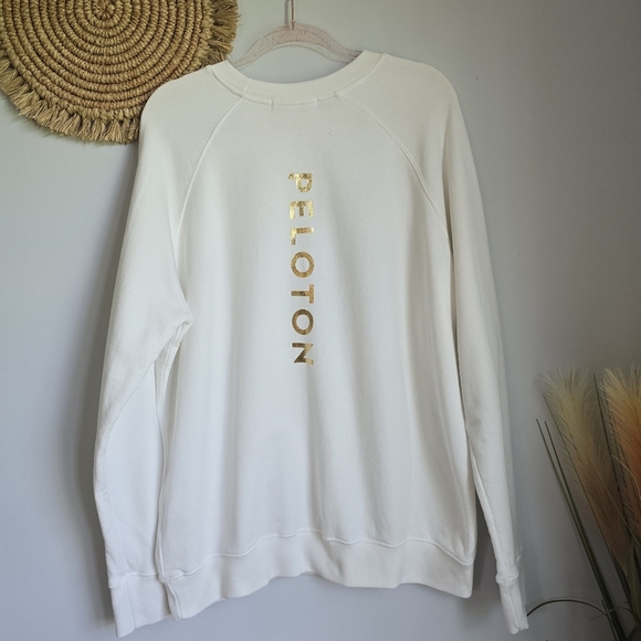 Spiritual Gangster x Peleton New Crew Rainbow Stripe Classic Sweatshirt SZ XL - Picture 8 of 11